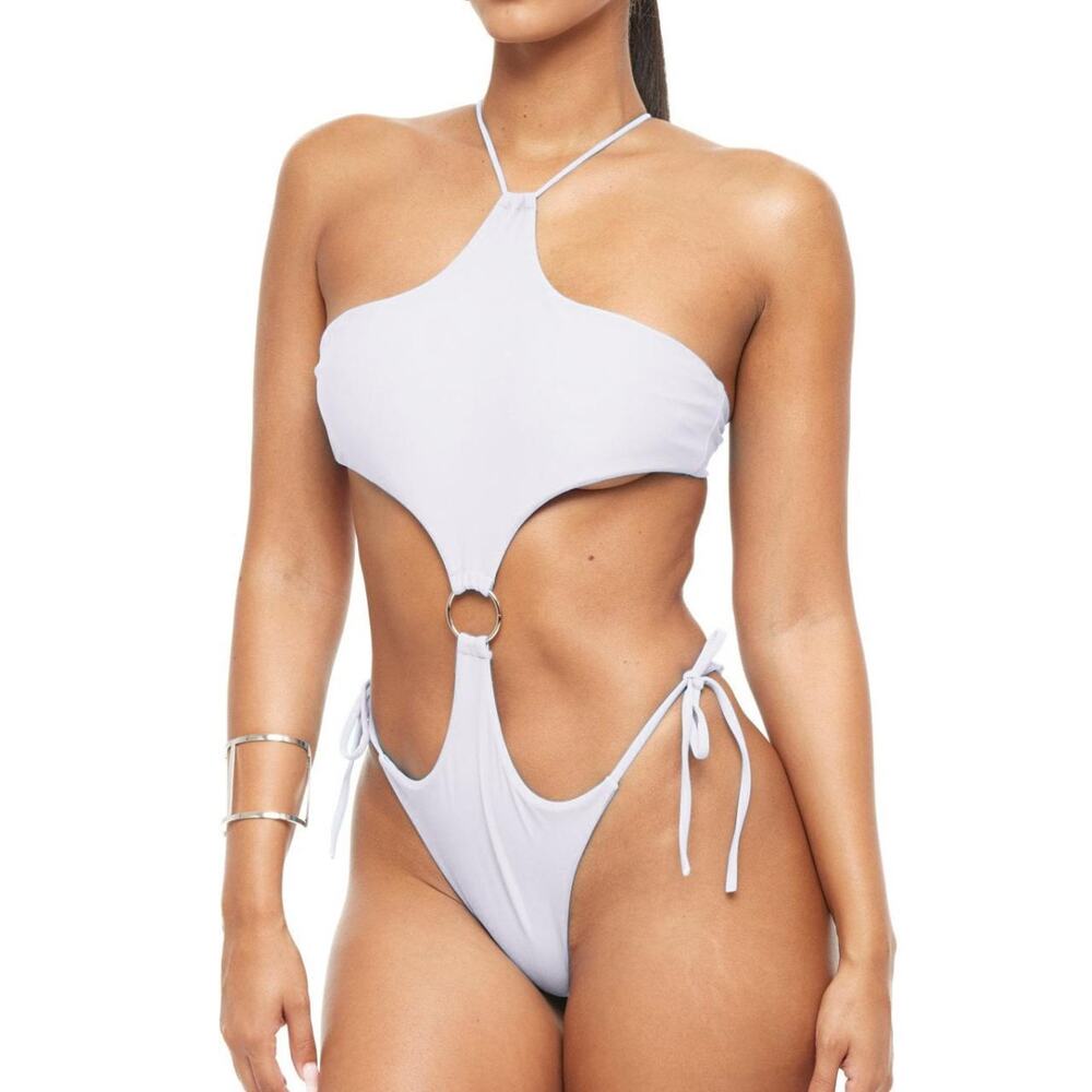 YG COLLECTION: Lea One-Piece Bathing Suit - White